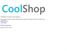 Tablet Screenshot of coolshop.no